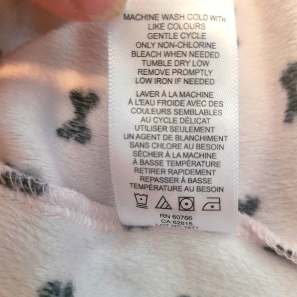 Kate Spade Bow design Plush Soft PJ top,Pink Black - Picture 13 of 13